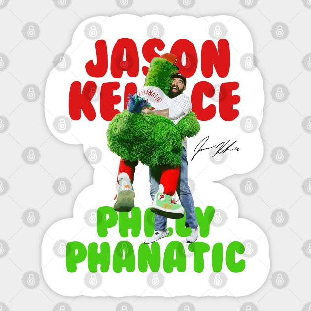 Jason Kelce x Philly Phanatic Hug Sticker by Juantamad